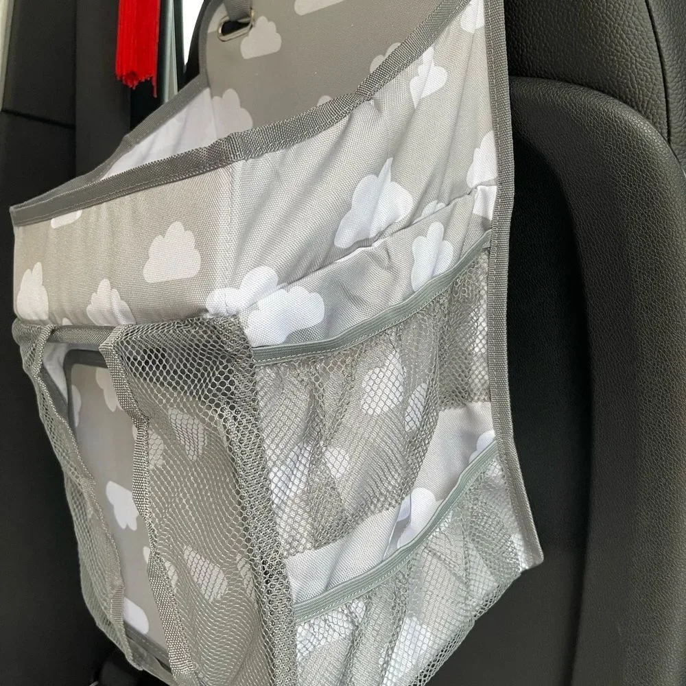 2 way attached Car seat back travel bag for kids